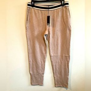 Monrow striped waist band lounge pants
